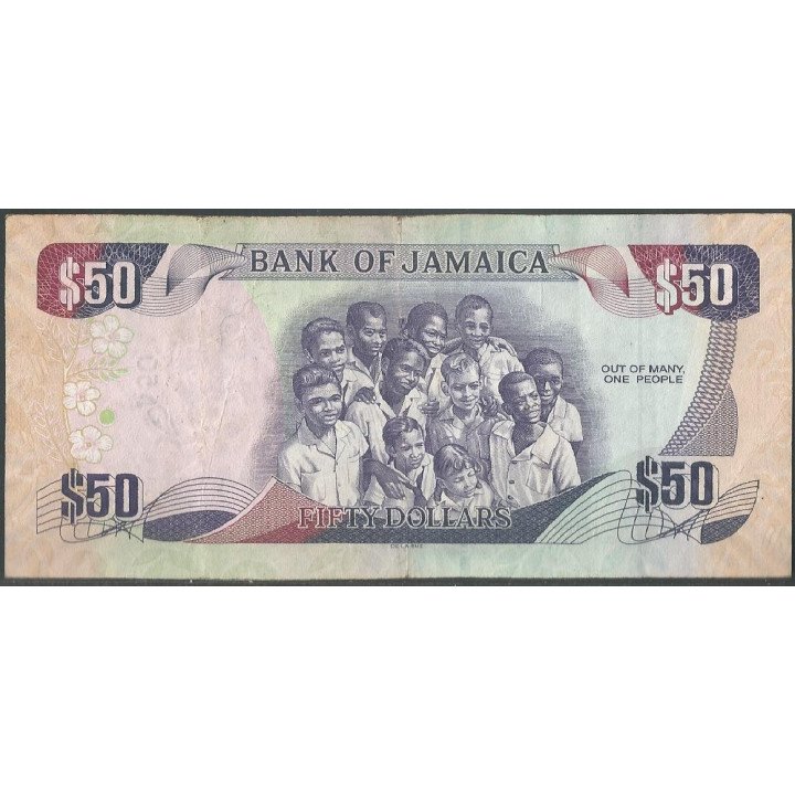 Jamaica 50 Dollars 1 Jun 2013 P94a reverso