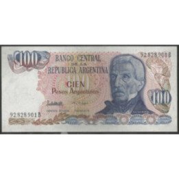 Argentina 100 Pesos Argentinos ND1983-5 Serie B P315a