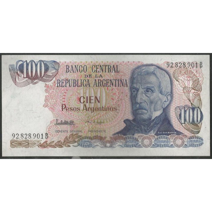 Argentina 100 Pesos Argentinos ND1983-5 Serie B P315a