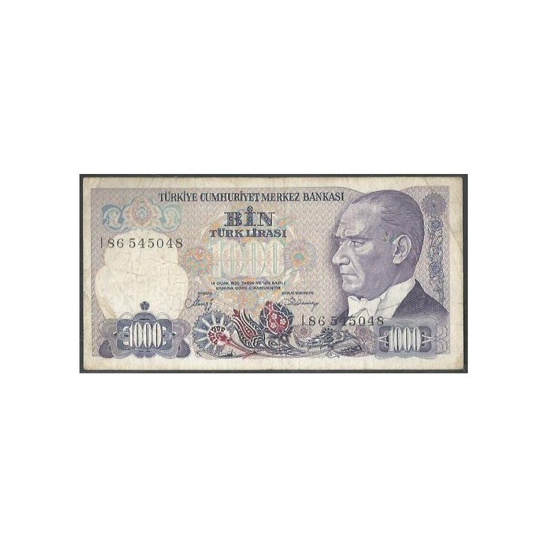 Turkya, 1.000 Liras L1970 (1986) P196