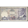Turkya, 1.000 Liras L1970 (1986) I P196