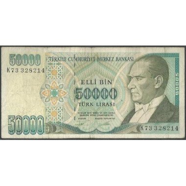 Turkya, 50.000 Liras L1970 (1995) P204