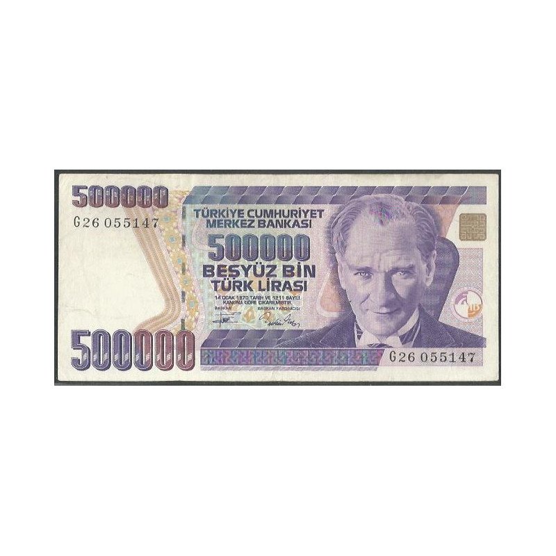 Turkya, 500.000 Liras L1970 (1993) P208c