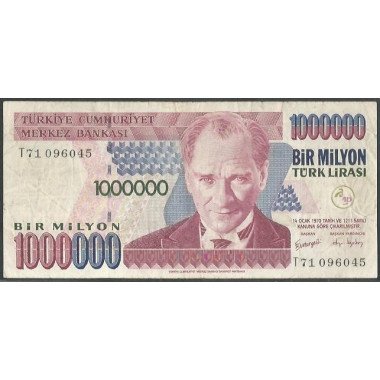 Turkya, 1.000.000 Liras L1970 (2002) P213