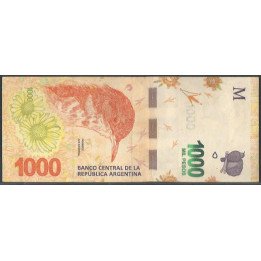 Argentina 1.000 Pesos ND2017 Serie M P366