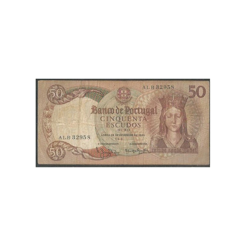 Portugal, 50 Escudos 28 Feb 1964 P168