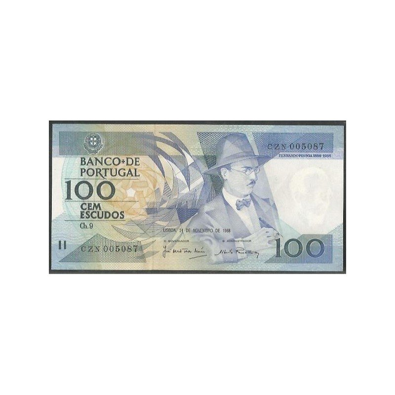 Portugal, 100 Escudos 24 Nov 1988 P179f