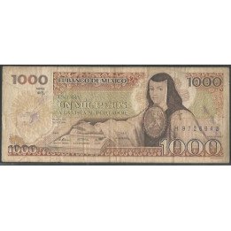 Mexico 1.000 Pesos 30 Oct 1984 Serie WS P81