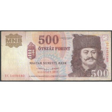 Hungria, 500 Forint 2013 P196e