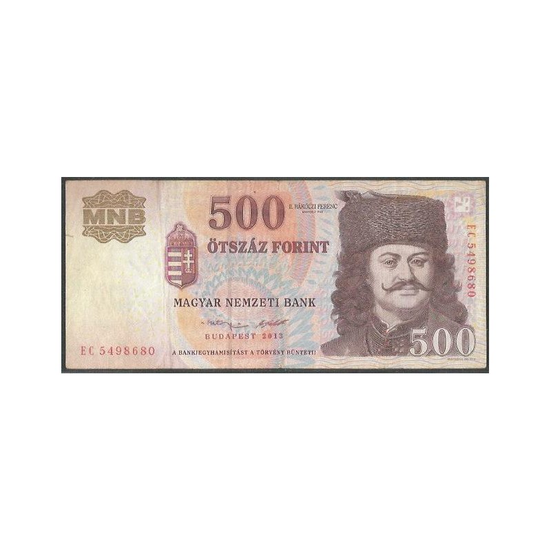 Hungria, 500 Forint 2013 P196e