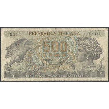 Italia, 500 Liras 23 Feb 1970 P93a