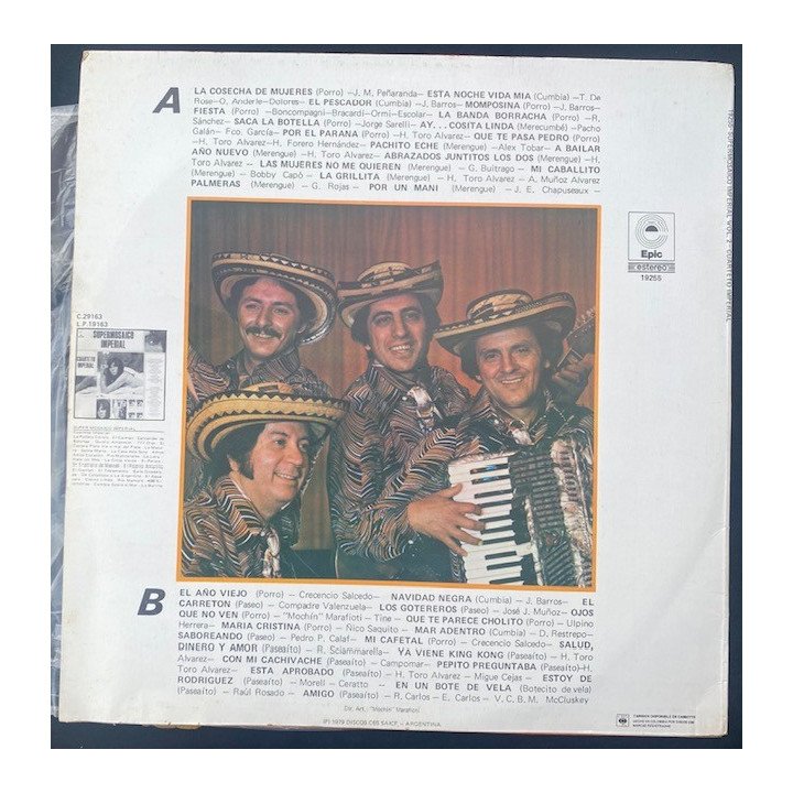 Cuarteto Imperial Supermosaico Imperial Vol 2 - Colombia 1979 reverso