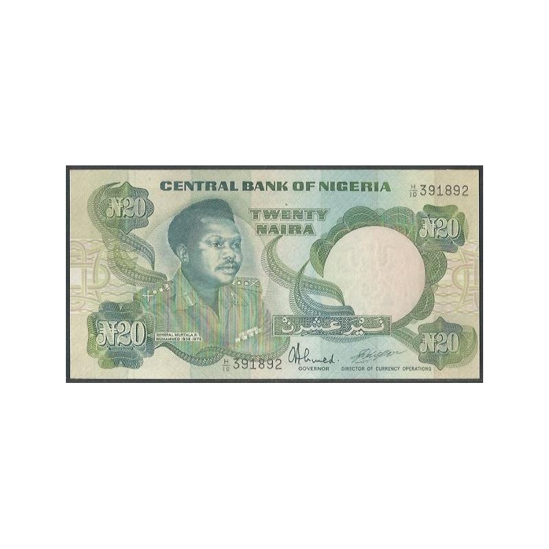 Nigeria, 20 Naira ND1984-2000 Firma 9 P26d