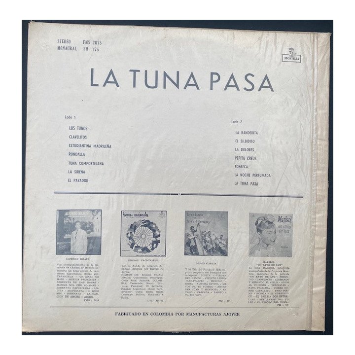 Tuna de la facultad de derecho de Madrid La tuna pasa - Colombia reverso