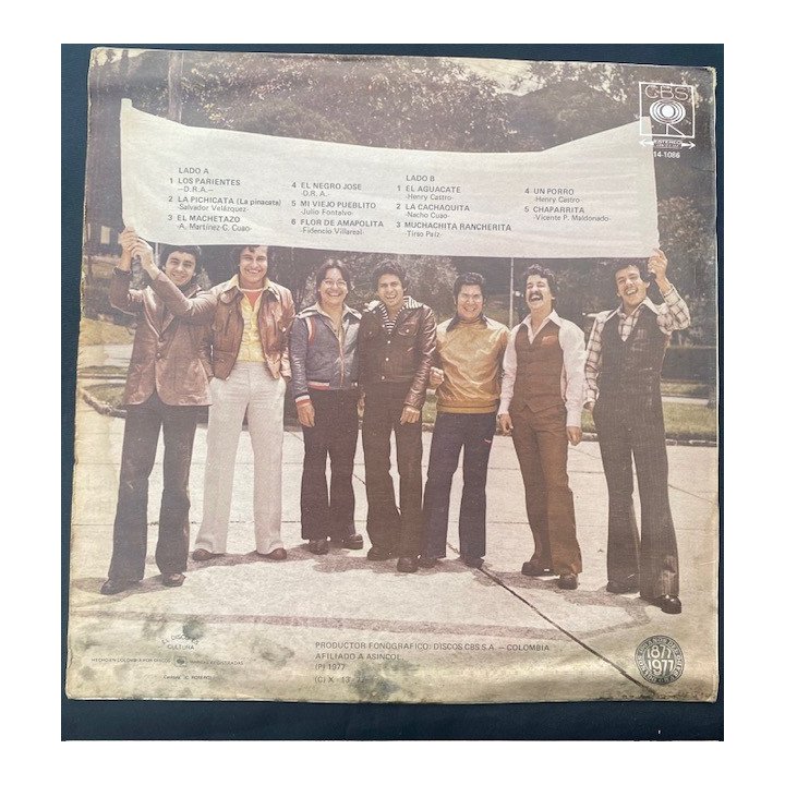 Los nada que ver Los parientes - Colombia 1977 reverso