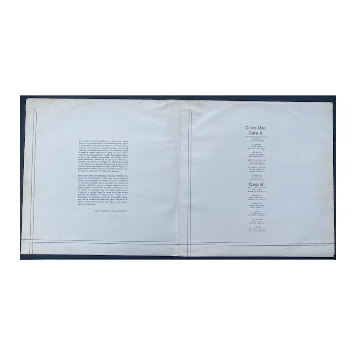 Sonolux 35 años de exitos ( 3 vinilos ) - Colombia 1984 reverso