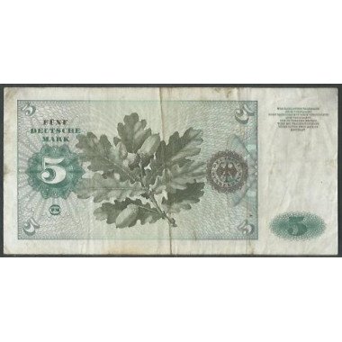 Alemania, 5 Mark 2 Ene 1970 P18a