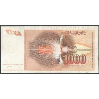 Yugoeslavia, 1.000 Dinara 26 Nov 1990 P107