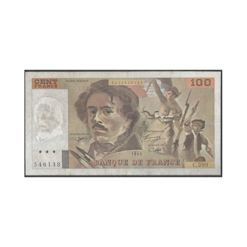 Francia, 100 Francs 1993 P154g