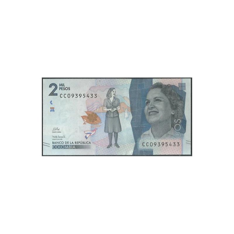 Billete de 2.000 Pesos 26 Jul 2022 Serie CC BGWNF2-