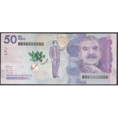 Billete de 50.000 Pesos 19 Ago 2015 Serie Cancelada BGWNF50-