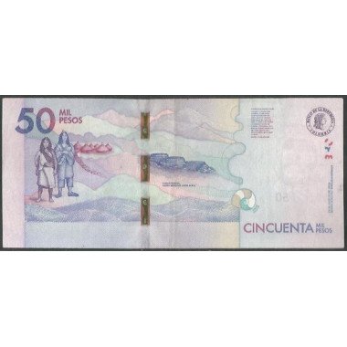 Billete de 50.000 Pesos 19 Ago 2015 Serie Cancelada BGWNF50-