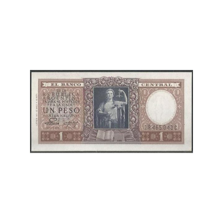 Argentina 1 Peso ND1952-55 Serie C P260b