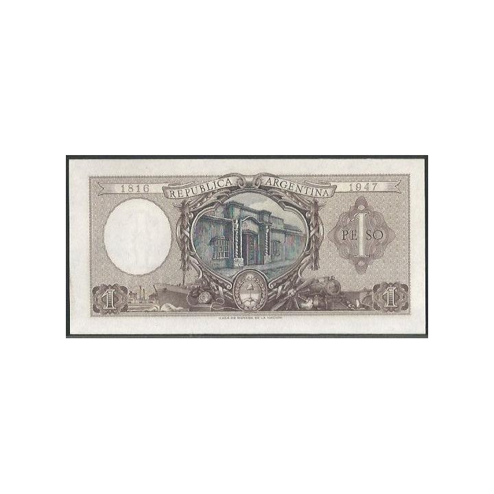 Argentina 1 Peso ND1952-55 Serie C P260b reverso
