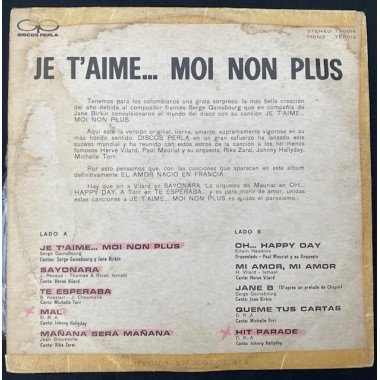 Je t'aime... moi non plus - Colombia