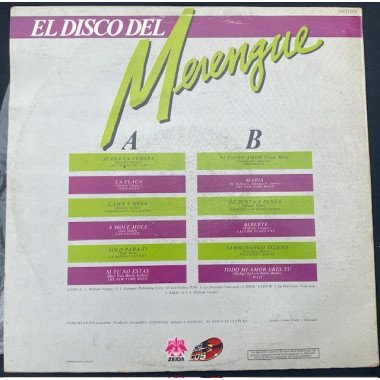 El disco del merengue vol 3- Colombia 1989