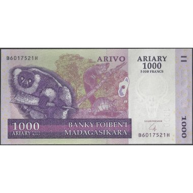 Madagascar, 1.000 Ariary 2004 P89b