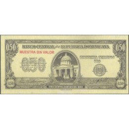 Rep. Dominicana 50 Centavos ND1961 P90s