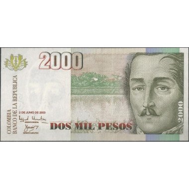 Billete de 2.000 Pesos 2 Jun 2003 BGW486