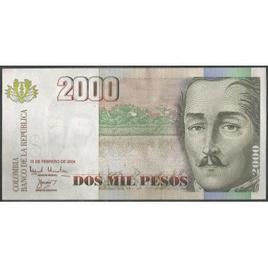 Billete de 2.000 Pesos 18 Feb 2004 BGW487