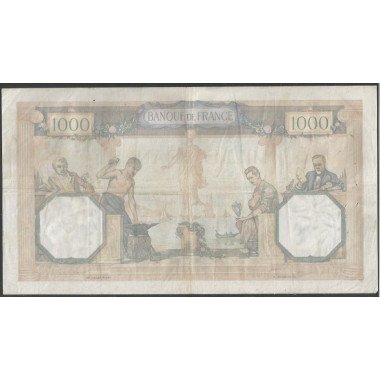 Francia, 1.000 Francs 2 Feb 1939 P90c