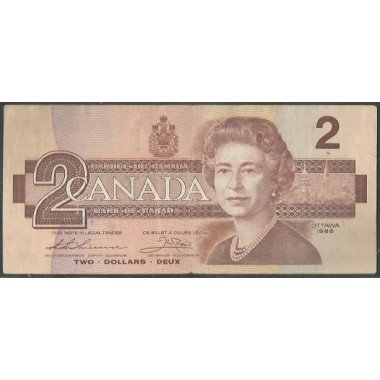 Canada, 2 Dollars 1986 P94b