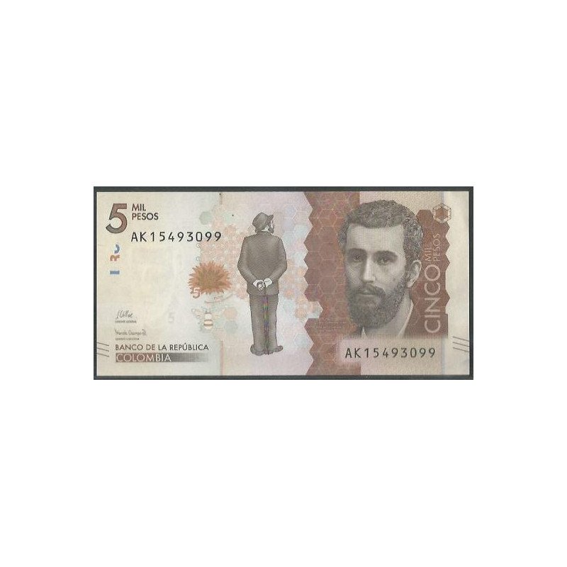 Billete de 5.000 Pesos 26 May 2020 Serie AK BGWNF5-