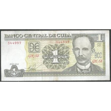Cuba, 1 Peso 2010 P128e