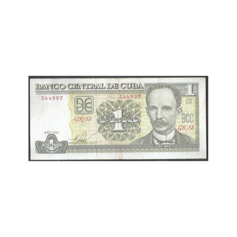 Cuba, 1 Peso 2010 P128e