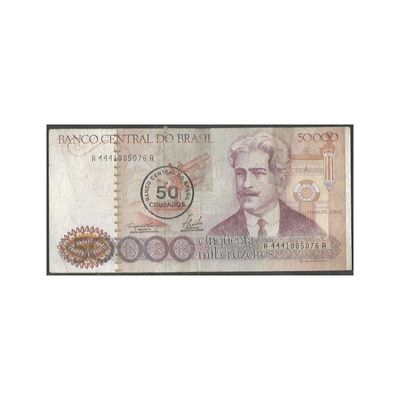 Brasil, 50 Cruzados ND1986 P207a