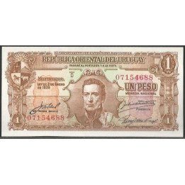 Uruguay 1 Peso L1939 Serie D P35c