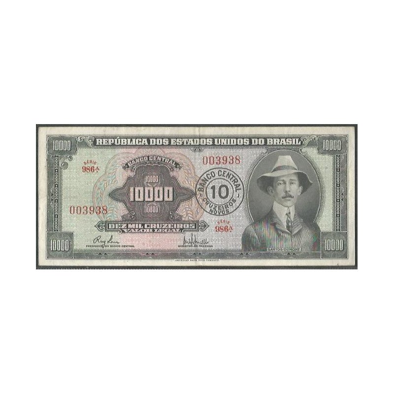 Brasil, 10 Cruzeiros Novos ND1967 P189b
