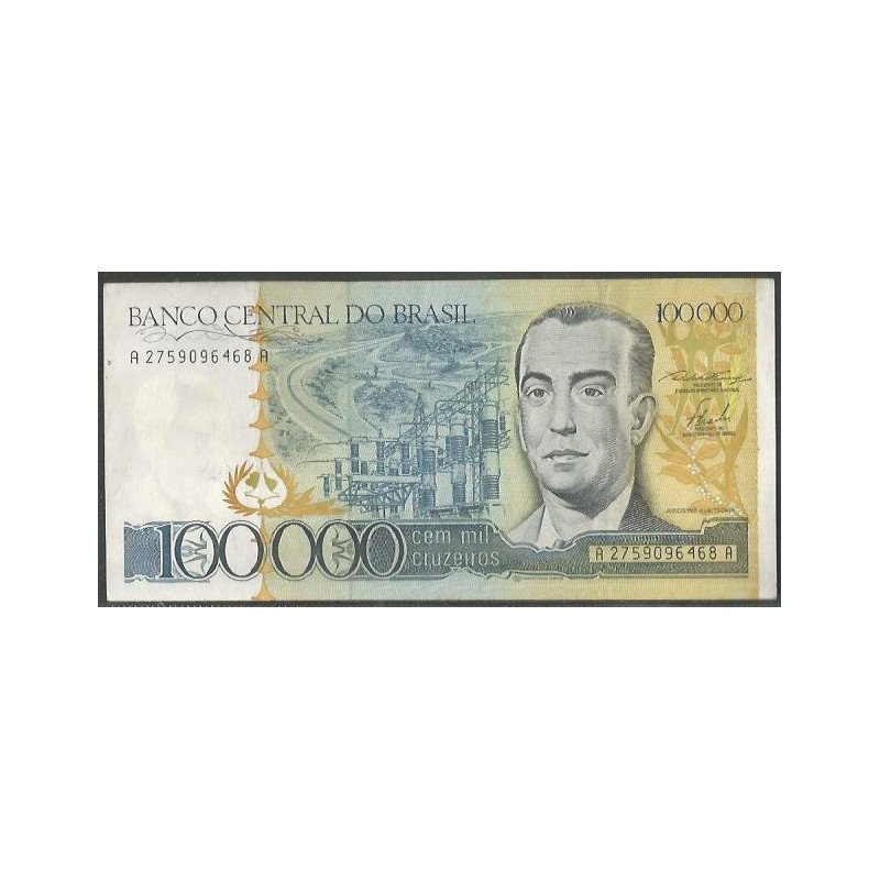 Brasil, 100.000 Cruzeiros ND1985 P205
