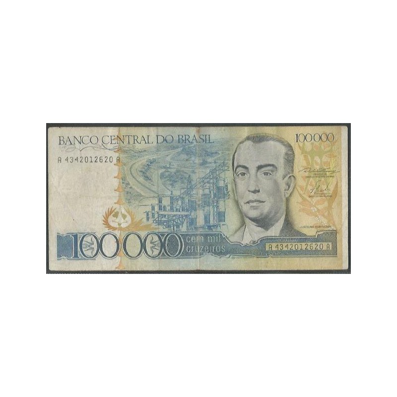 Brasil, 100.000 Cruzeiros ND1985 P205