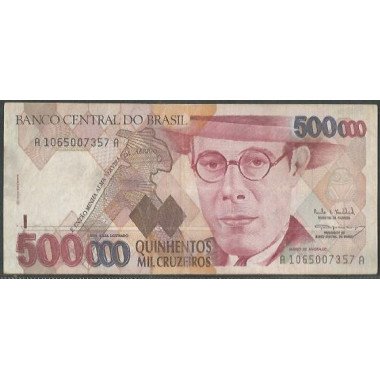 Brasil, 500.000 Cruzeiros ND1993 Firma 30 P236a