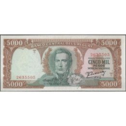 Uruguay 5.000 Pesos Serie C ND1967 P50b