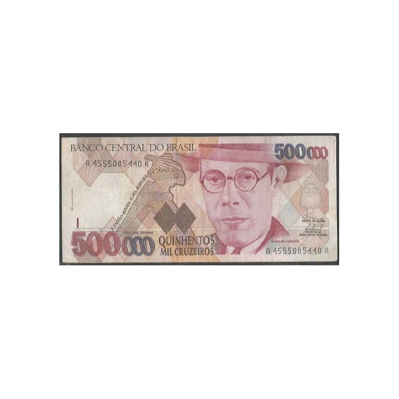 Brasil, 500.000 Cruzeiros ND1993 Firma 32 P236c