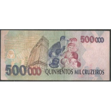 Brasil, 500.000 Cruzeiros ND1993 Firma 32 P236c