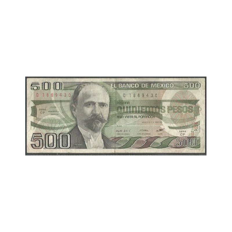 Mexico, 500 Pesos 14 Mar 1983 Serie CP P79a