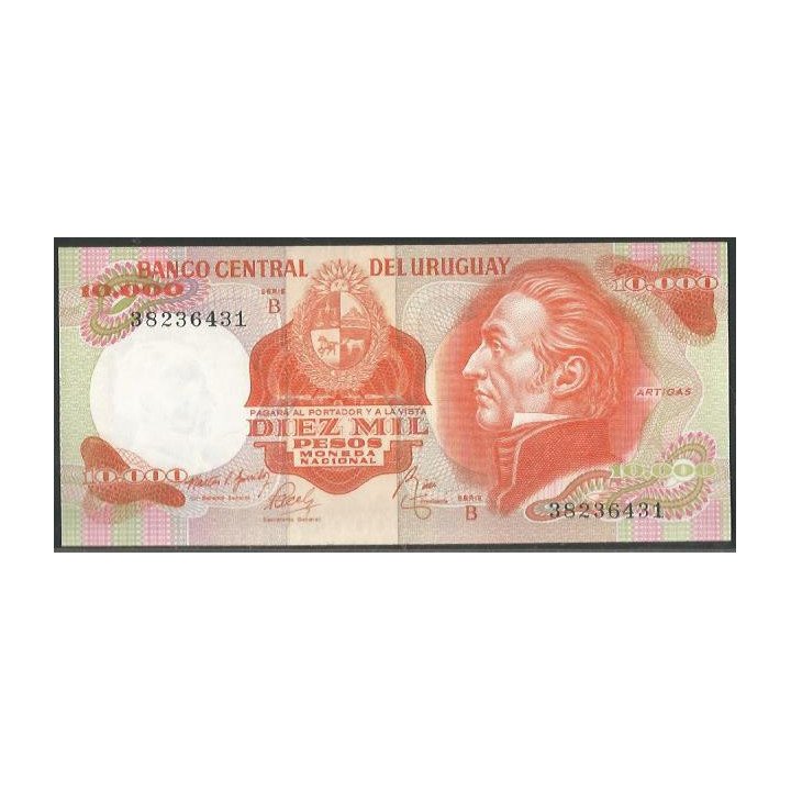 Uruguay 10.000 Pesos Serie B ND1974 P53b